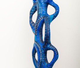 All Blues - Holzskulptur