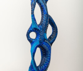 All Blues - Holzskulptur